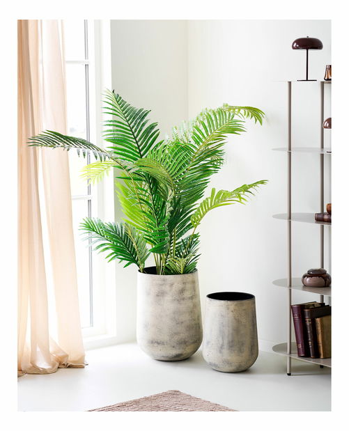 Set 2 ks kvetináčov Hiamiraina 3 (antická béžová)