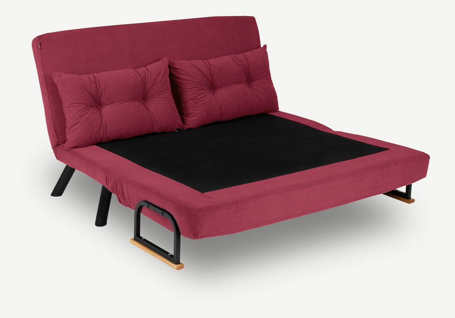 Kanapé futon Sandy (bordó)