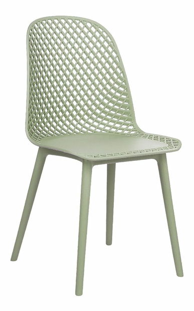 Set 4 ks jedálenských stoličiek Erielle (zelená)