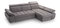 Rohová sedačka Belona (sivá) (P)