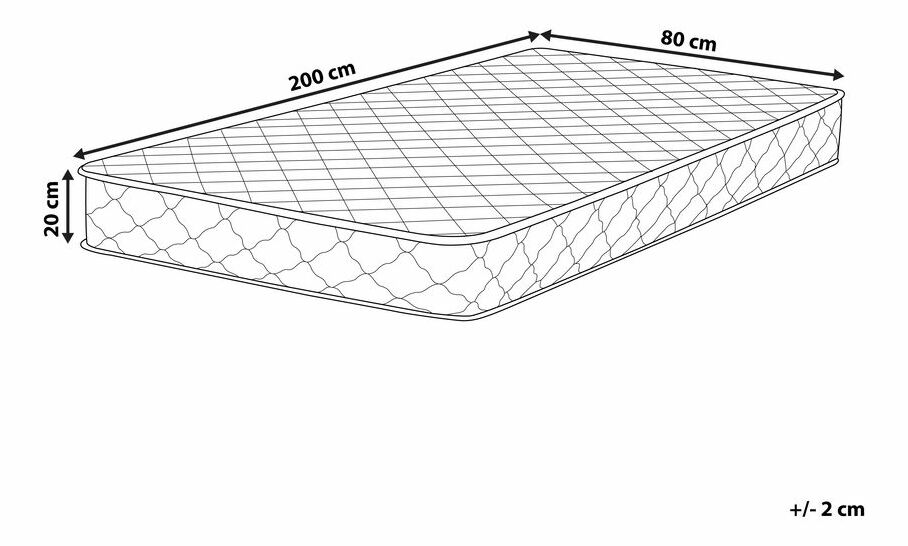 Saltea cu arcuri individuale 80x200 cm DURUO