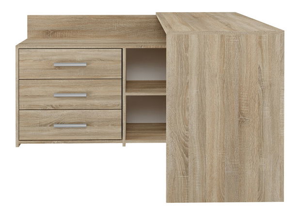 Rohový pc stolík Debio 1 (dub sonoma)