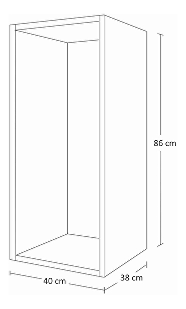 Nappali bútorsor Melville (fehér + fényes fehér)