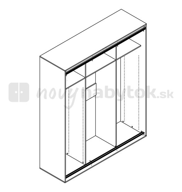 Dulap de haine F19 SZF2D/200