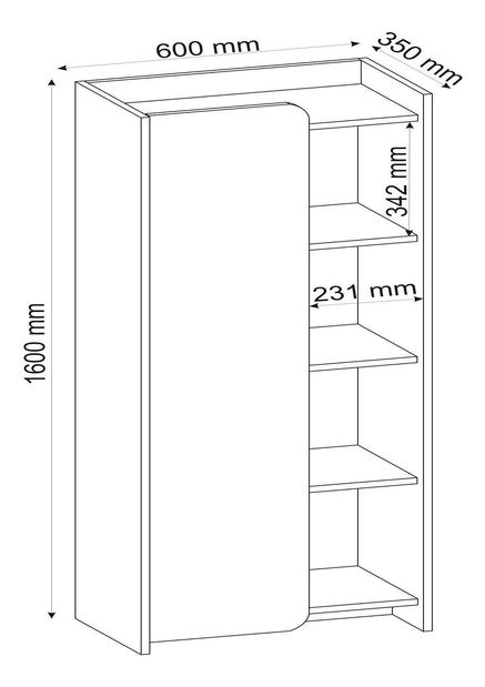 Študentská izba Somimi 6 (orech svetlý + béžová) 