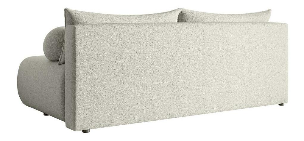 Háromszemélyes kanapé Didier mini (szürkés bézs + fekete)