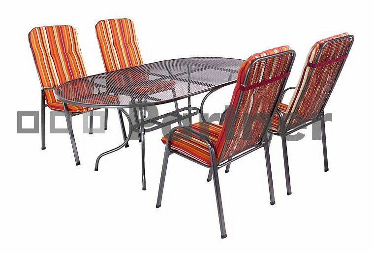 Záhradný stôl oválny 190 x 105 cm (kov)