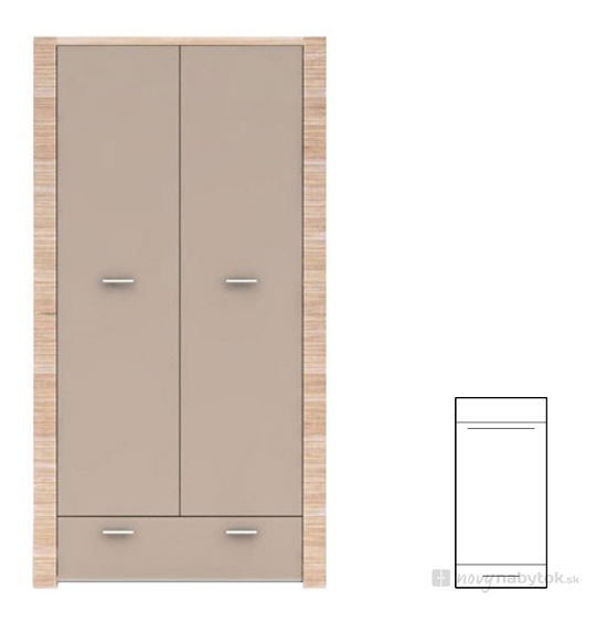 Dulap de haine Raguel SZF2D1S/19/10