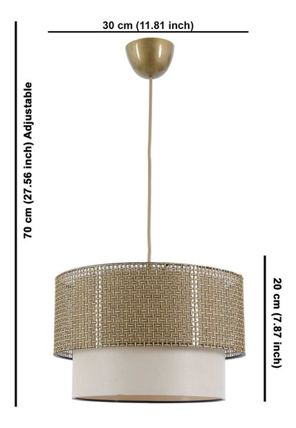 Stropna svjetiljka Clefereffa 1 (bež + krem)