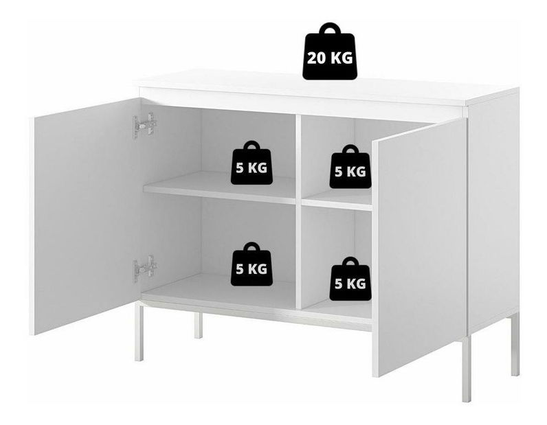 Skrinka Bennasi B2 (červená tehla + čierna)