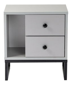 Éjjeliszekrény Glimarolla (szürke + fekete)