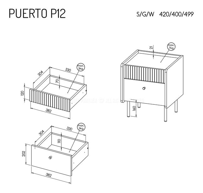 Nábytok do kancelárie Presuntos 6 (čierna)