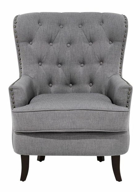 Kreslo ušiak Vaner (svetlosivá) *výpredaj