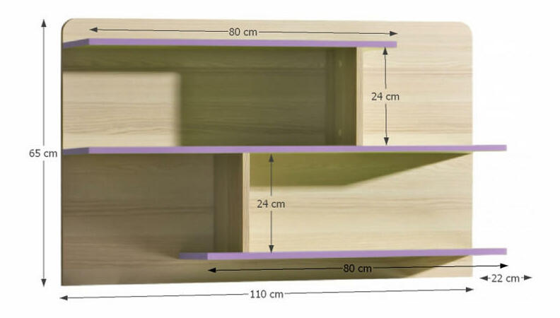 Sistem de rafturi Echo L8 Violet