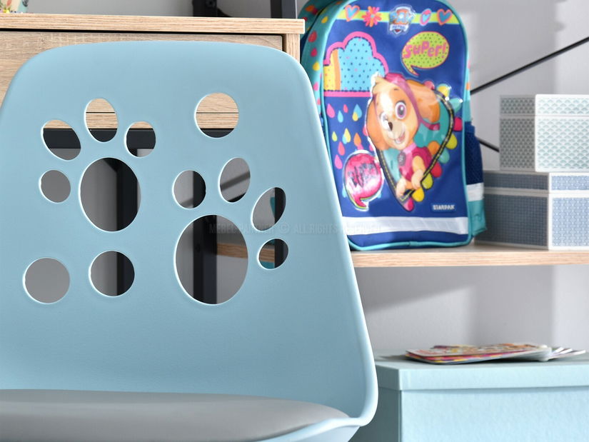 Detská stolička Footy (modrošedá + sivá)