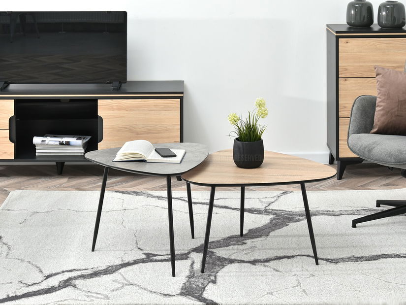 Măsuță de cafea Rossi Zest Xl (sonoma + negru)