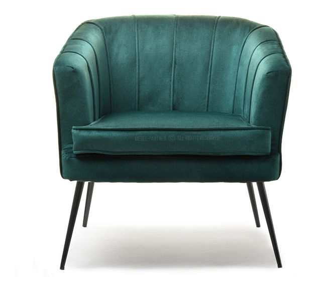 Fotel Etimee F (zöld + arany)