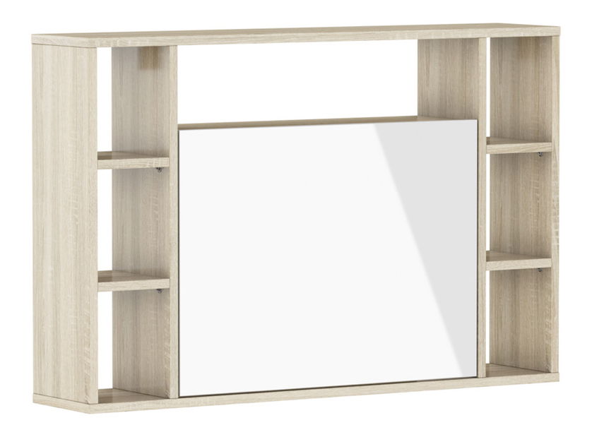 PC stolić na razvlačenje Mouse (hrast sonoma + bijeli sjaj)