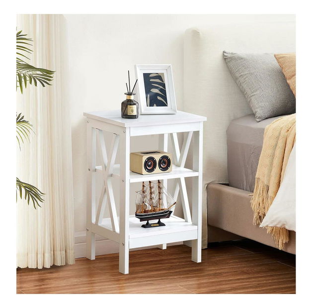 Príručný stolík Sovaki (biela) 