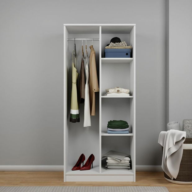 Šatníková skriňa Kentucky A (biela)