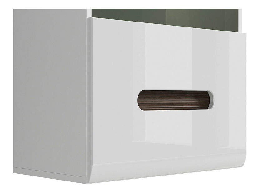 Vitrină suspendată Azteca Trio SFW1W/10/6 (alb + alb lucios)