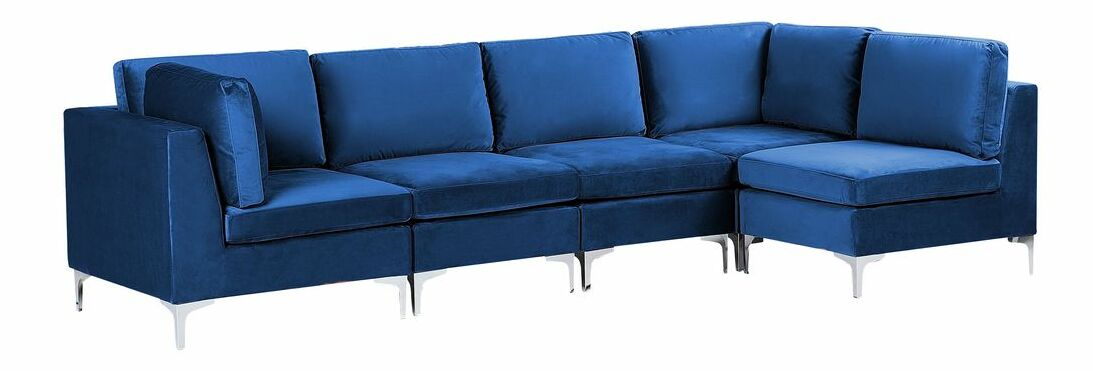Rohová sedacia súprava Eldridge (parížska modrá) (L)