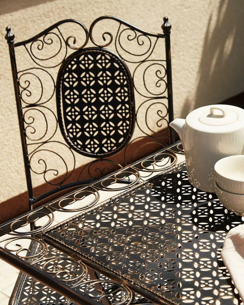 Set 2 ks. záhradných stoličiek Beatriz (čierna)