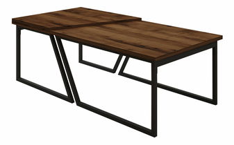 Set măsuțe cafea Veronico (nuc rustic)