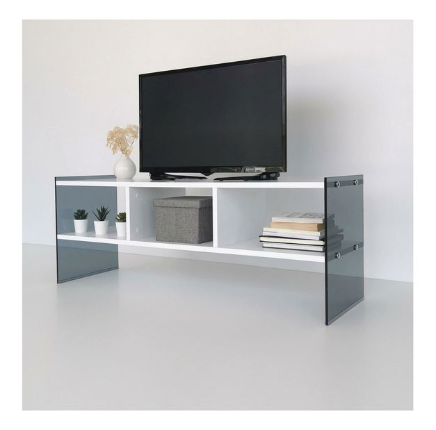 TV stolić/ormarić Vamebo 7 (bijela + siva)