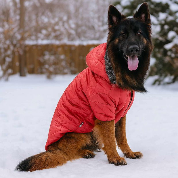 Bunda pre psa Reddie (červená) (9XL)