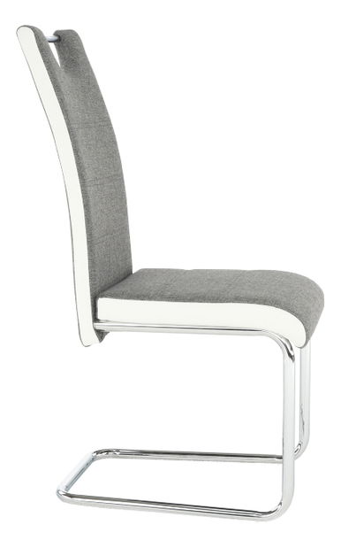 Jedálenská stolička Ive (tmavosivá + biela)