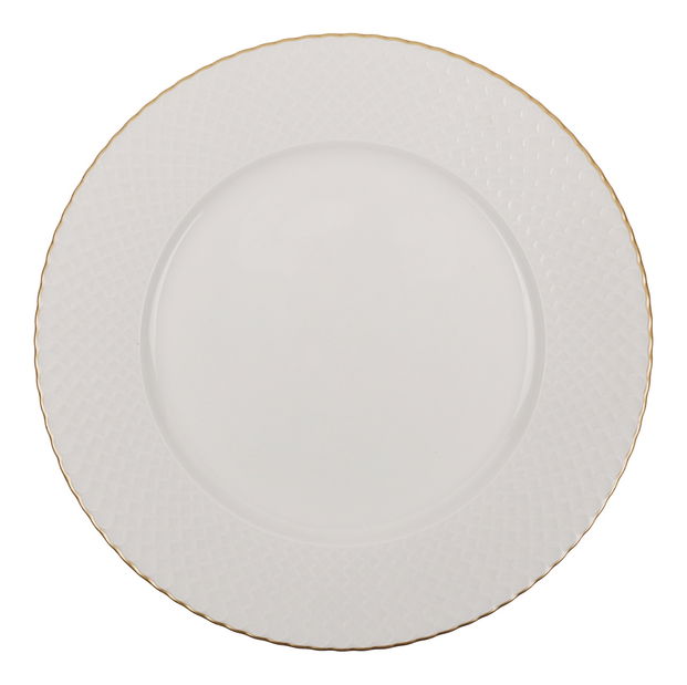 Jedálenská súprava (24 ks.) Benita 250 Y (biela + zlatá)