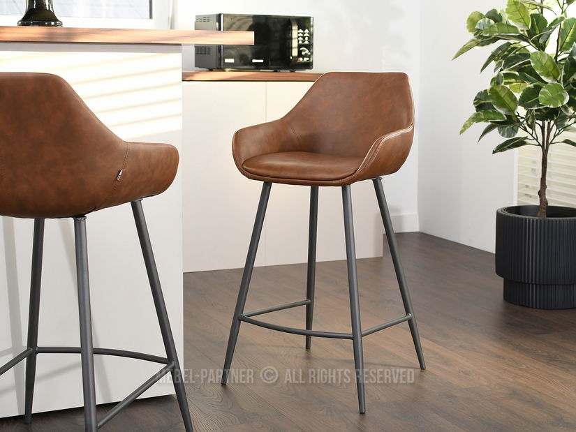 Scaun Miguel (maro + negru)