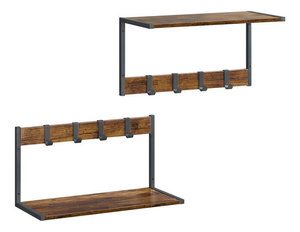 Set 2 ks vešiakových panelov Euforia (hnedá)