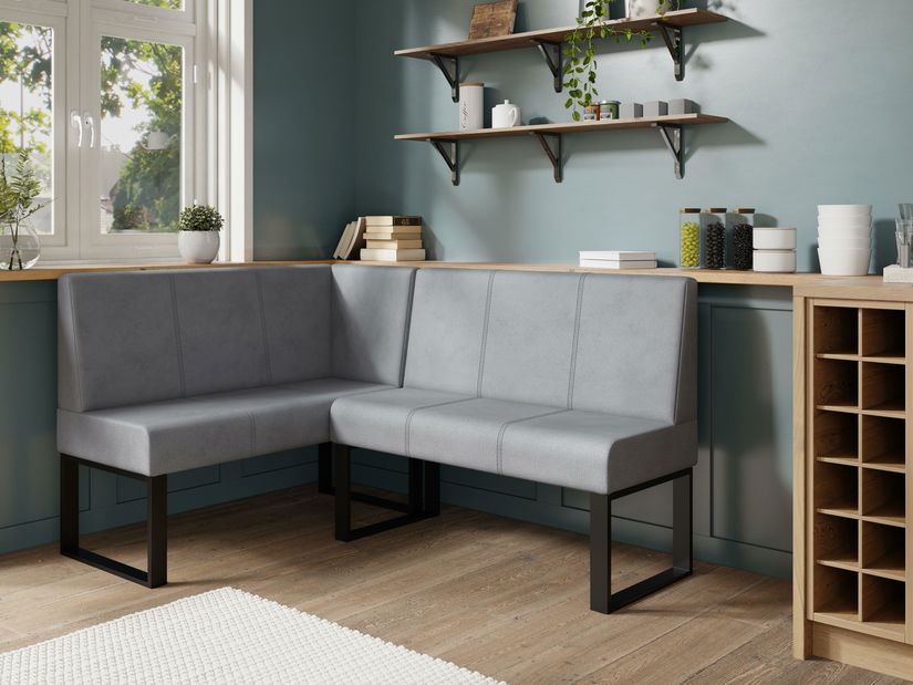 Bancă de colț Bernio 140x200 (gri) (S)