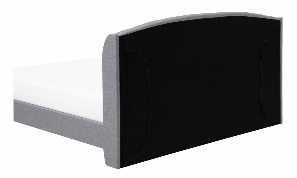 Bračni krevet 140 cm BORD (s podnicom) (siva)