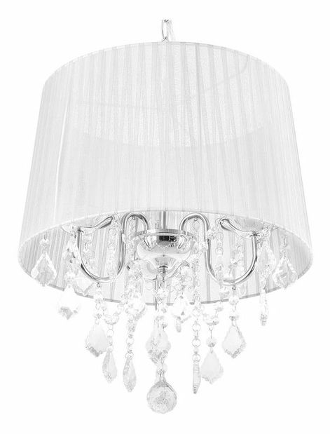 Závesná lampa Evandale (biela)