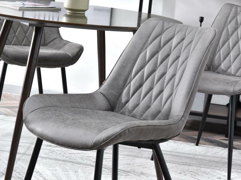 Stolica Aron (siva + crna)