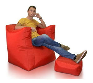 Fotoliu puf cu taburete Tatry (roșu)