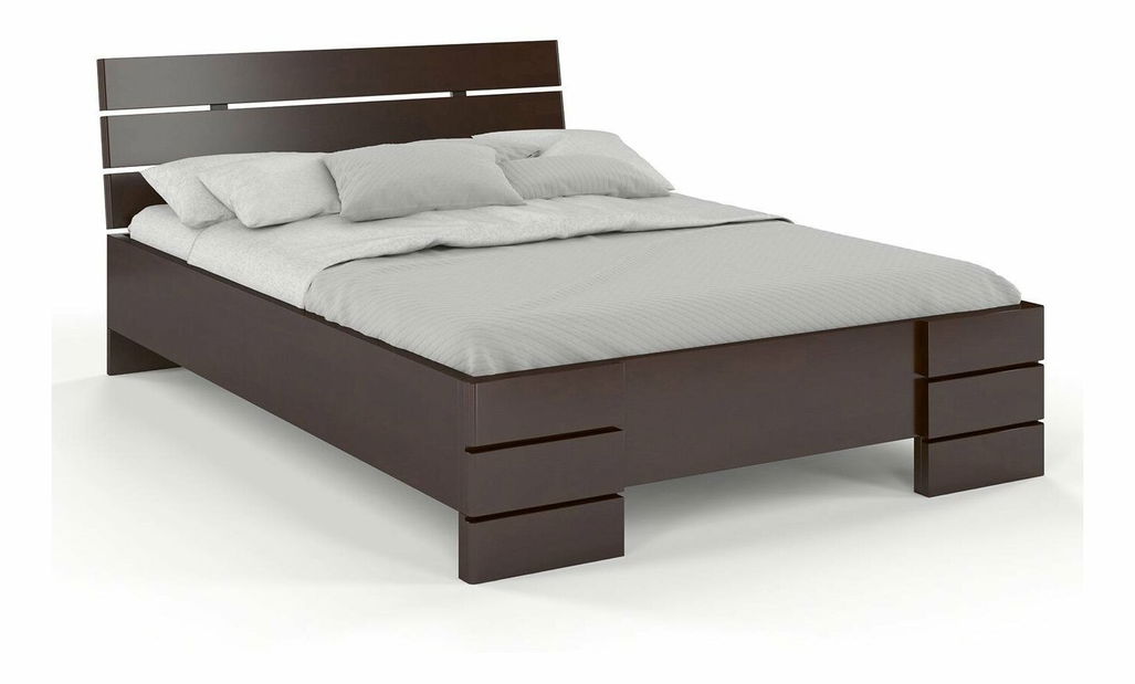 Manželská posteľ 180 cm Naturlig Lorenskog High (buk)