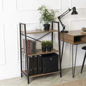 Regál Vencer (orech + čierna) 