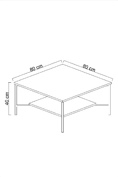 Mobilier living Buon (Alb + Negru)