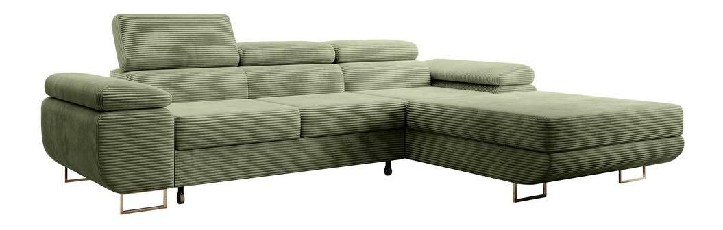 Kutna garnitura Grande (D) (morska zelena + krom)