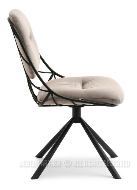 Stolica Brooklyn (bež + crna)