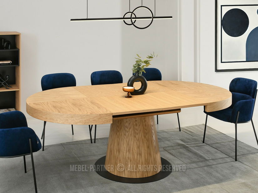 Blagovaonski stol Automoviles (hrast + crna)