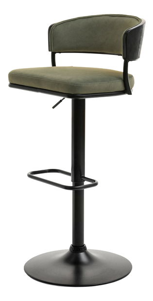 Stolička Marta H (čierno-zelená + čierna)