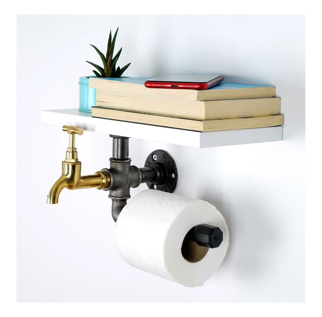 Držiak na toaletný papier Nenanu 40 (biela) 