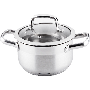 Oală cu capac Lamart Prestige 18cm (inox)