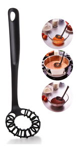 Rupičasta kašika Latte (crna)