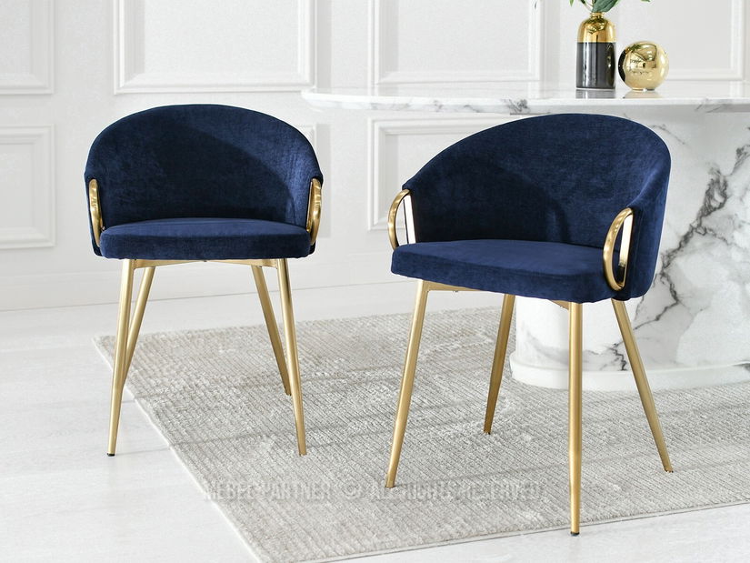 Szék Carma K (tengerkék + arany)